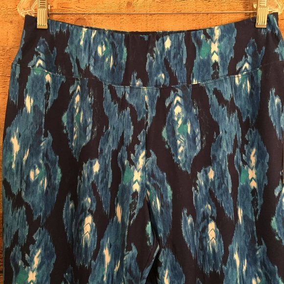 Sunsets&Sweet Tea Blue Diamond Knit Pants Sz L NWT - Picture 2 of 8